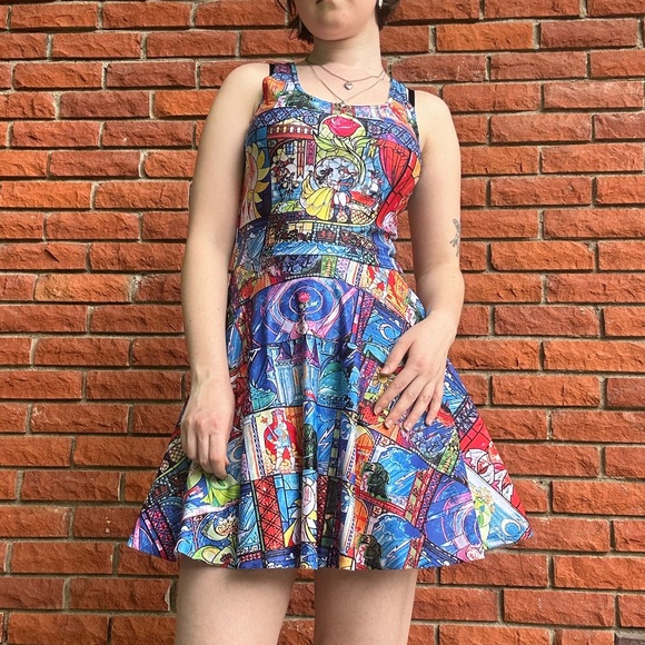 Blackmilk Beauty and the beast stained glass dress - Picture 13 of 15